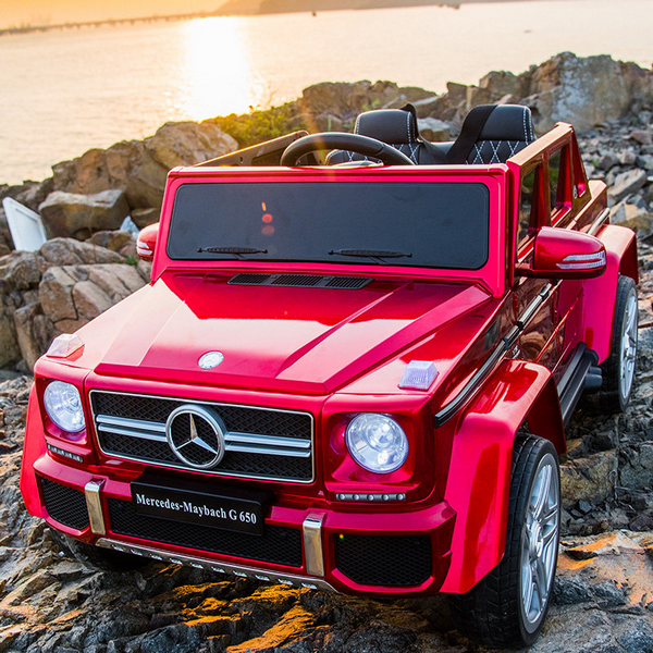 Продукт Акумулаторен джип Mercedes G650 Maybach 4X4, 12V , с меки гуми и кожена седалка - 0 - BG Hlapeta